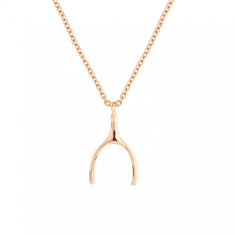 Daffodil Pendant Necklace 18k Rose Gold
