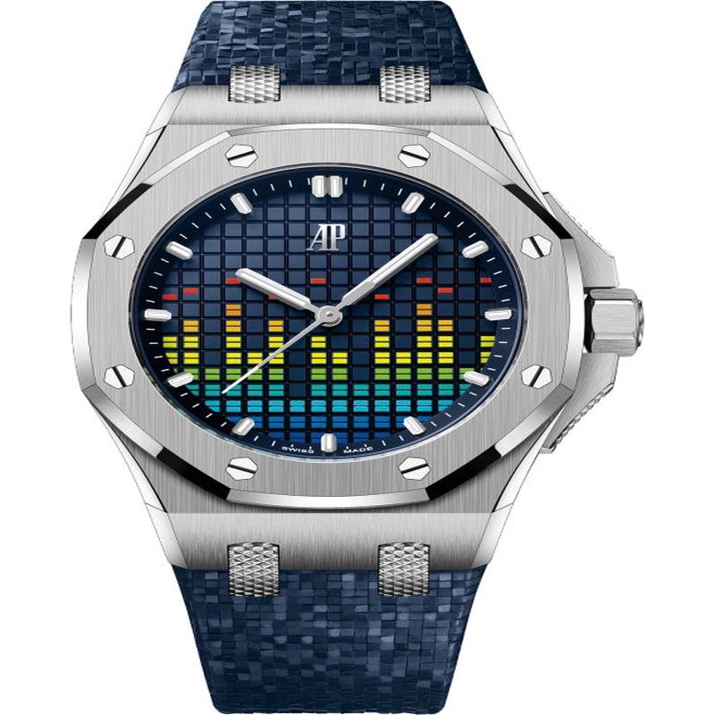 Audemars Piguet 77600TI.OO.A343CA.01 Royal Oak Offshore Titanium With Blue Rubber
