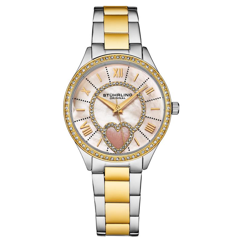 Saylor Mother of Pearl Quartz Classic Gold/Silver | White Dial